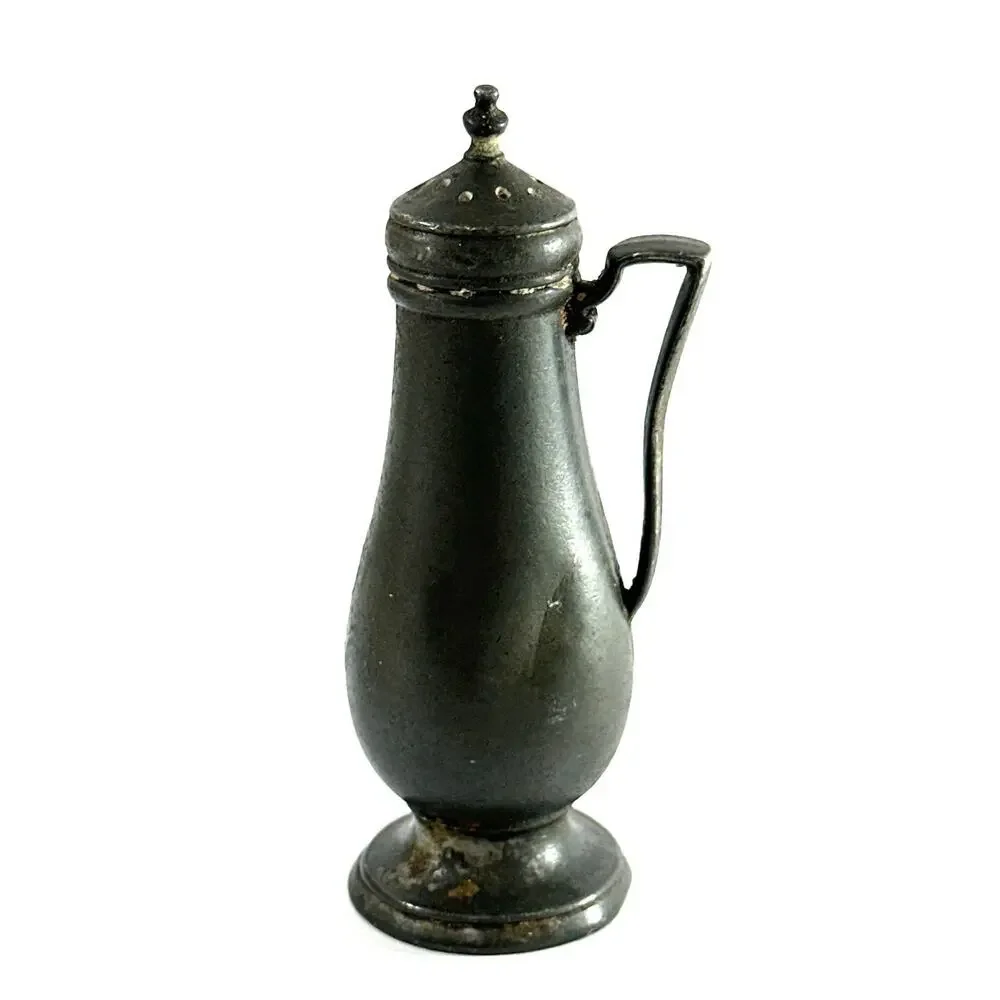 Vintage Prisk Pewter Sugar Shaker Caster Muffineer 4” Colonial Style - Picture 3 of 8